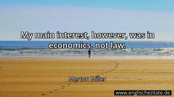 Englisches Zitat von Merton Miller als Bild