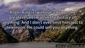 Englisches Zitat von Merv Griffin als Bild