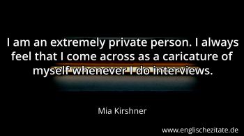 Englisches Zitat von Mia Kirshner als Bild