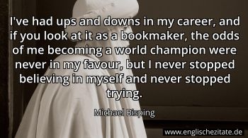 Englisches Zitat von Michael Bisping als Bild