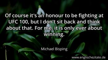 Englisches Zitat von Michael Bisping als Bild