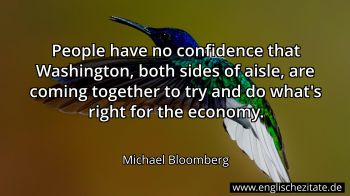 Englisches Zitat von Michael Bloomberg als Bild