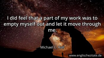 Englisches Zitat von Michael C. Hall als Bild