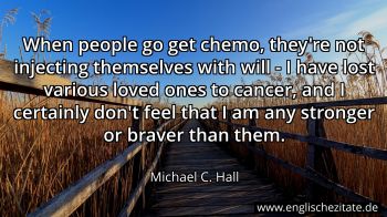 Englisches Zitat von Michael C. Hall als Bild