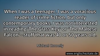 Englisches Zitat von Michael Connelly als Bild