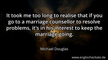 Englisches Zitat von Michael Douglas als Bild