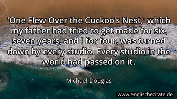 Englisches Zitat von Michael Douglas als Bild
