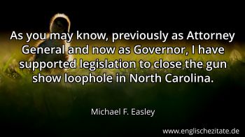 Englisches Zitat von Michael F. Easley als Bild