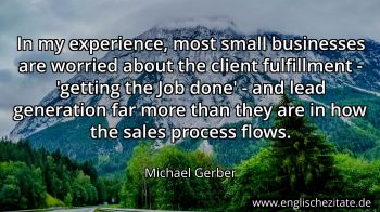 Englisches Zitat von Michael Gerber als Bild