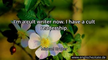 Englisches Zitat von Michael Gruber als Bild
