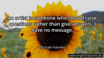 Englisches Zitat von Michael Haneke als Bild