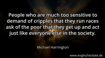 Englisches Zitat von Michael Harrington als Bild
