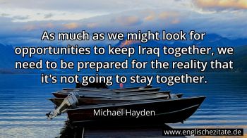 Englisches Zitat von Michael Hayden als Bild