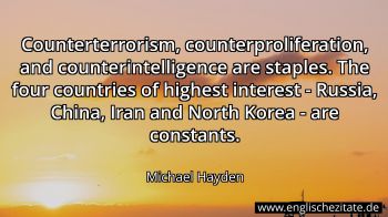 Englisches Zitat von Michael Hayden als Bild