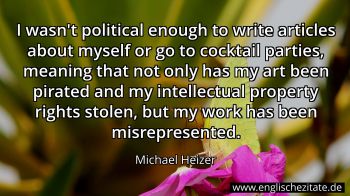 Englisches Zitat von Michael Heizer als Bild