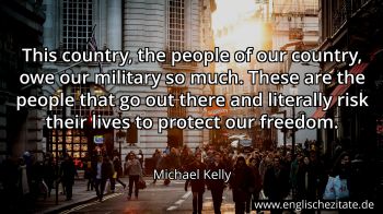 Englisches Zitat von Michael Kelly als Bild