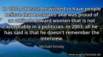 Englisches Zitat von Michael Kinsley als Bild