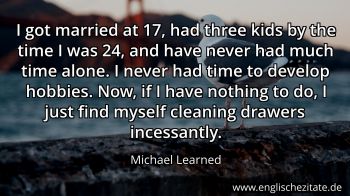 Englisches Zitat von Michael Learned als Bild