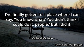 Englisches Zitat von Michael Michele als Bild