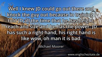 Englisches Zitat von Michael Moorer als Bild