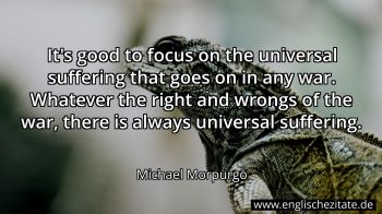 Englisches Zitat von Michael Morpurgo als Bild