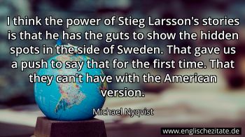 Englisches Zitat von Michael Nyqvist als Bild