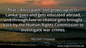 Englisches Zitat von Michael Ondaatje als Bild