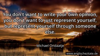 Englisches Zitat von Michael Ondaatje als Bild