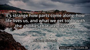 Englisches Zitat von Michael Richards als Bild