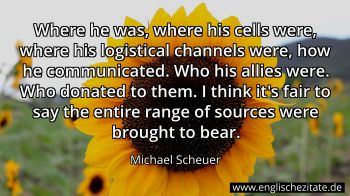 Englisches Zitat von Michael Scheuer als Bild