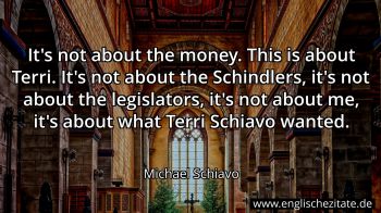 Englisches Zitat von Michael Schiavo als Bild