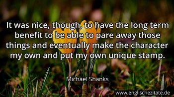 Englisches Zitat von Michael Shanks als Bild