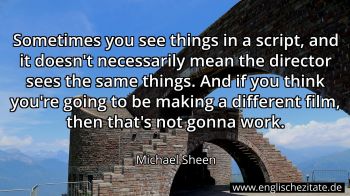 Englisches Zitat von Michael Sheen als Bild