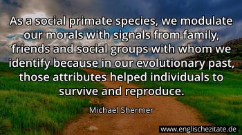 Englisches Zitat von Michael Shermer als Bild