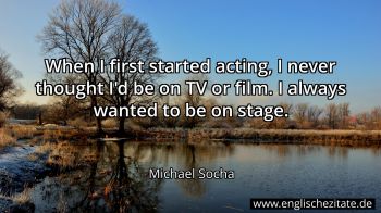 Englisches Zitat von Michael Socha als Bild