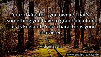 Englisches Zitat von Michael Socha als Bild