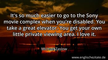 Englisches Zitat von Michael Zaslow als Bild