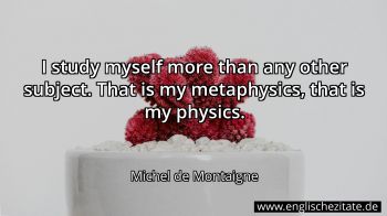 Englisches Zitat von Michel de Montaigne als Bild
