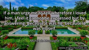 Englisches Zitat von Michel de Montaigne als Bild