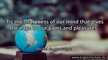 Englisches Zitat von Michel de Montaigne als Bild