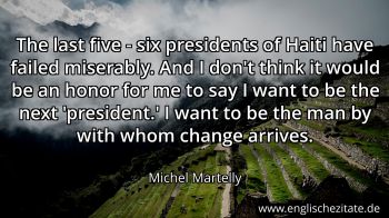 Englisches Zitat von Michel Martelly als Bild