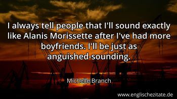 Englisches Zitat von Michelle Branch als Bild