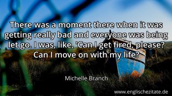 Englisches Zitat von Michelle Branch als Bild