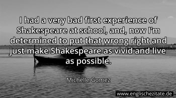 Englisches Zitat von Michelle Gomez als Bild