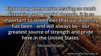 Englisches Zitat von Michelle Obama als Bild
