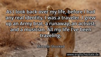 Englisches Zitat von Michelle Shocked als Bild