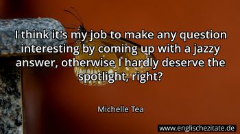 Englisches Zitat von Michelle Tea als Bild
