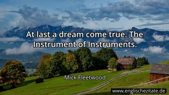 Englisches Zitat von Mick Fleetwood als Bild