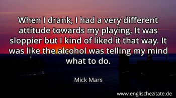 Englisches Zitat von Mick Mars als Bild