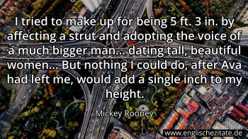 Englisches Zitat von Mickey Rooney als Bild